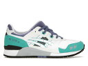 アシックス ゲルライト 白色 ホワイト 青色 ブルー スニーカー メンズ 【 ASICS GEL-LYTE III WHITE TEAL BLUE / WHITE FLASH CORAL 】