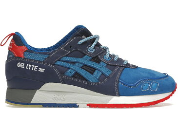 アシックス ASICS ゲルライト ANNIV. スニーカー 【 GELLYTE III MITA SNEAKERS 25TH TRICO NAVY BLUEREDWHITE 】