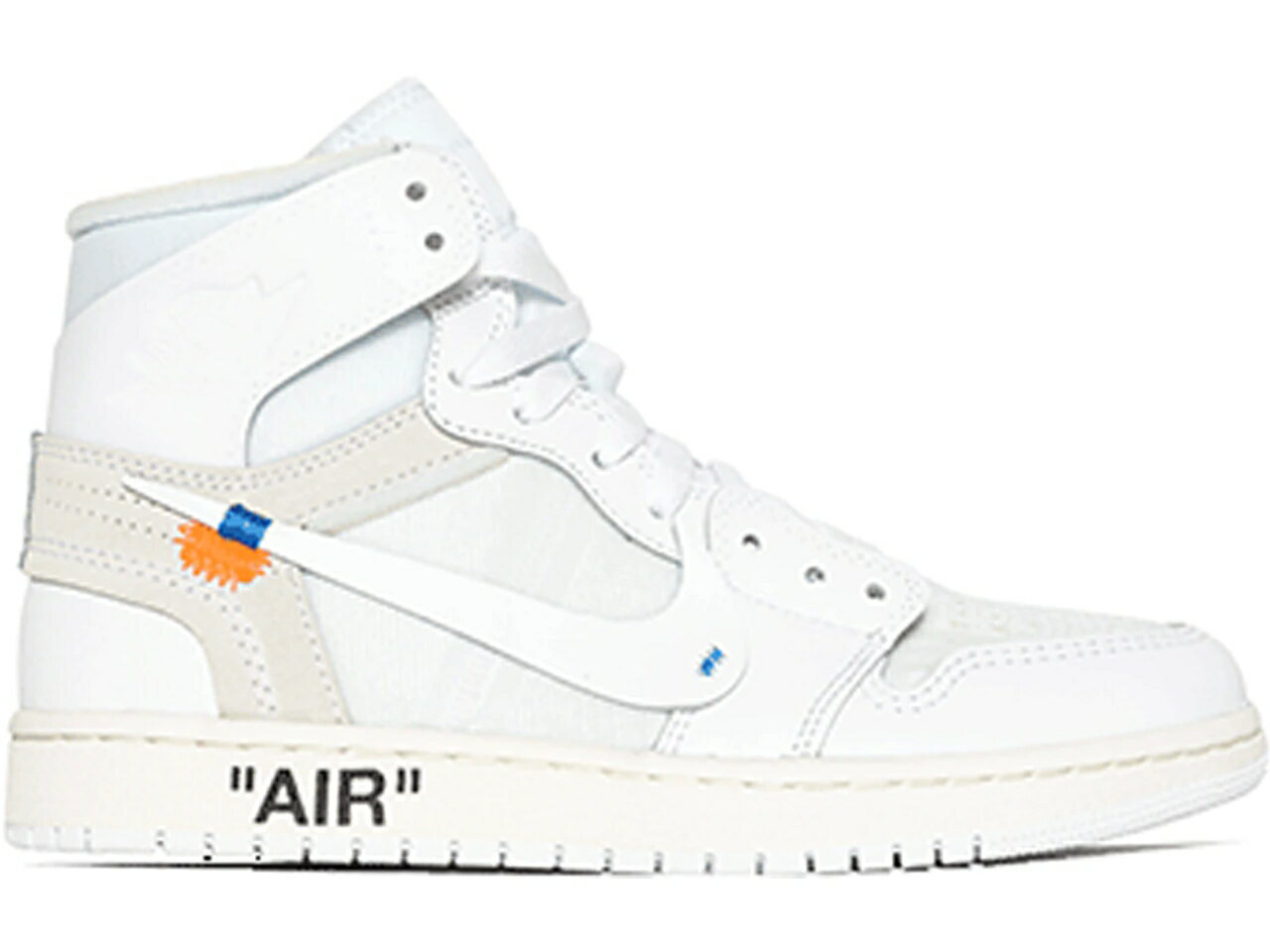 ナイキ ジョーダン ハイ オフホワイト 白色 ホワイト 【 JORDAN 1 RETRO HIGH OFF-WHITE EURO (GS) / WHITE WHITE 】 キッズ ベビー マタニティ スニーカー