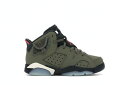 ナイキ ジョーダン JORDAN トラヴィススコット キッズ 【 6 RETRO PS MEDIUM OLIVE BLACKSAILUNIVERSITY RED 】