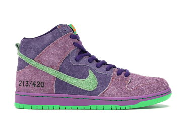 ナイキ NIKE エスビー ダンク ハイ リベンジ ダンクハイ スニーカー 【 SB 420 REVERSE SKUNK SPECIAL BOX PURPLE GREEN 】