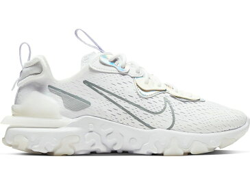 ナイキ NIKE リアクト 白色 ホワイト 灰色 グレー レディース スニーカー 【 REACT VISION WHITE PARTICLE GREY WOMENS GREYWHITE 】