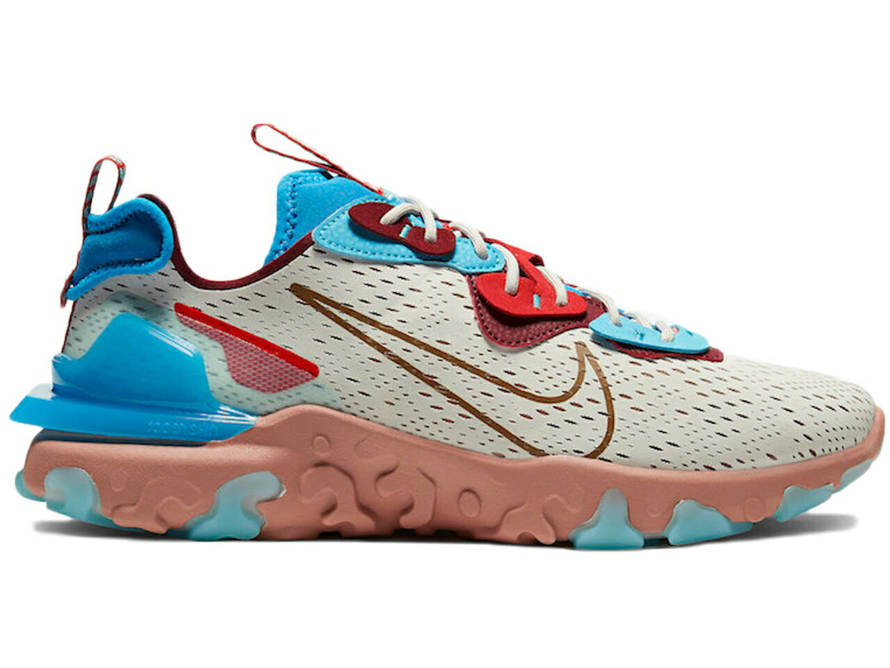 ナイキ NIKE リアクト スニーカー 【 REACT VISION LIGHT BONE TERRA BLUSH PHOTO BLUE BLUSHPHOTO 】