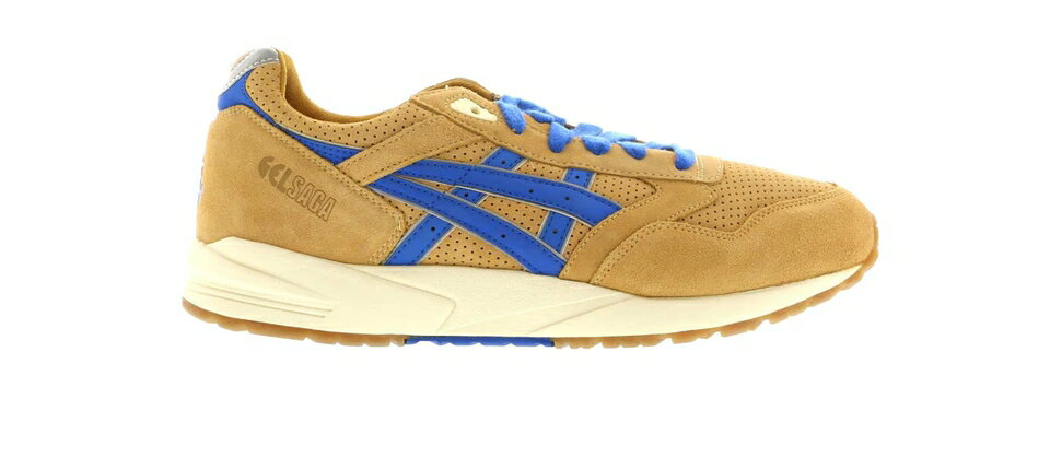 アシックス キャメル 青色 ブルー スニーカー メンズ 【 ASICS GEL-SAGA II FOOTPATROL / CAMEL BLUE 】