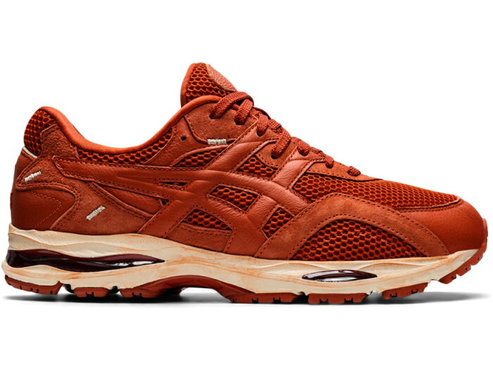 アシックス ASICS デニム 赤 レッド スニーカー 【 RED GELMC PLUS DENIM TEARS CLAY BRICK BURNT OCHRE 】