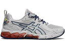 アシックス 灰色 グレー サンダー 青色 ブルー スニーカー メンズ 【 ASICS GEL-QUANTUM 180 GLACIER GREY THUNDER BLUE / GLACIER GREY THUNDER BLUE 】