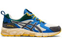 アシックス ナチュラル 青色 ブルー 緑 グリーン スニーカー メンズ 【 ASICS GEL-QUANTAM 180 BALLAHOLIC / NATURAL BLUE DARK GREEN 】