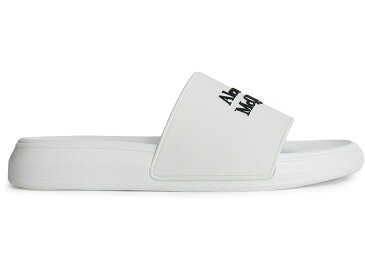 アレキサンダーマックイーン ALEXANDER MCQUEEN プール サンダル 白色 ホワイト スニーカー 【 POOL SLIDE WHITE BLACK 】