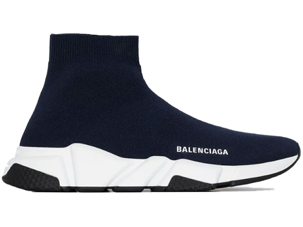 バレンシアガ スピード トレーナー 紺色 ネイビー 白色 ホワイト スニーカー メンズ 【 BALENCIAGA SPEED TRAINER NAVY WHITE SOLE / 】