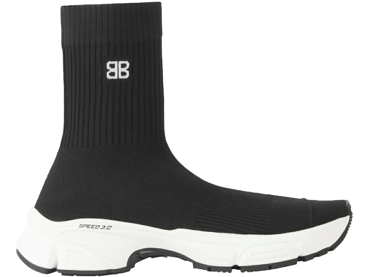 バレンシアガ スピード 黒色 ブラック 白色 ホワイト 3.0 スニーカー メンズ 【 BALENCIAGA SPEED BLACK WHITE / BLACK WHITE 】