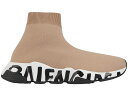 バレンシアガ スピード ベージュ WOMEN'S スニーカー レディース 【 BALENCIAGA SPEED GRAFFITI BEIGE (WOMEN'S) / 】