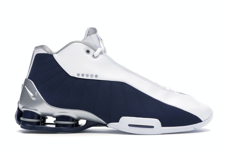 ナイキ NIKE ショックス 白色 ホワイト 銀色 シルバー スニーカー 【 SHOX SILVER BB4 WHITE NAVY METALLIC SILVERMIDNIGHT 】