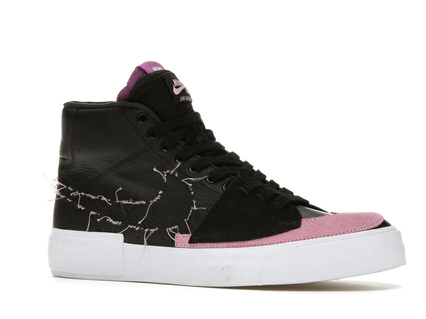 ナイキ NIKE エスビー ズーム ブレイザー ミッド 黒色 ブラック ピンク スニーカー 【 PINK SB ZOOM BLAZER MID EDGE BLACK RISE RISEWHITE 】