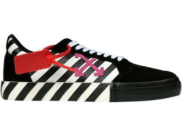 オフホワイト OFF-WHITE ストライプ 紫 バイオレット レディース スニーカー 【 STRIPE OFFWHITE ARROWS VULC LOW VIOLET SS20 WOMENS BLACK 】