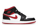 ナイキ ジョーダン ミッド 赤 レッド 黒色 ブラック 白色 ホワイト ジュニア キッズ 【 JORDAN 1 MID GYM RED BLACK WHITE (GS) / 】 キッズ ベビー マタニティ スニーカー