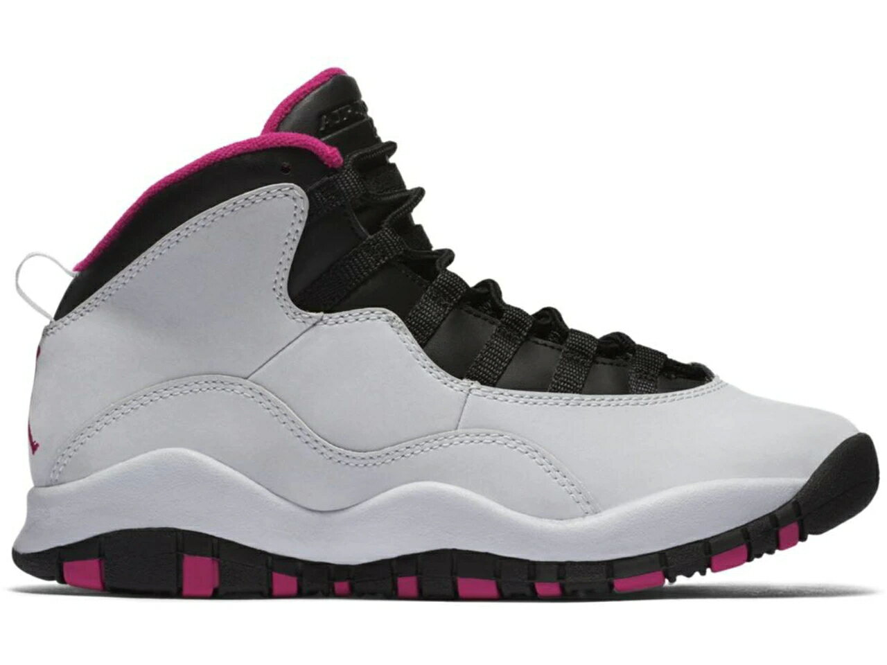 ナイキ ジョーダン JORDAN ピンク ジュニア キッズ 【 PINK 10 RETRO VIVID GS PURE PLATINUM BLACKVIVID 】