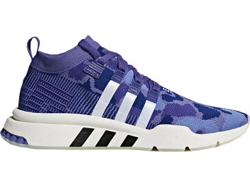 アディダス ADIDAS ミッド カモ柄 スニーカー 【 EQT SUPPORT MID ADV CAMO PURPLE ENERGY INK CORE BLACK 】