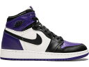 楽天スニケスナイキ ジョーダン ハイ コート 紫 パープル 黒色 ブラック 【 JORDAN 1 RETRO HIGH COURT PURPLE （GS） / COURT PURPLE BLACK SAIL 】 キッズ ベビー マタニティ スニーカー