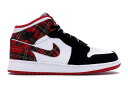 ナイキ ジョーダン JORDAN ミッド 白色 ホワイト ジュニア キッズ 【 1 MID WHITE PLAID GS HABANERO RED BLACKWHITE 】