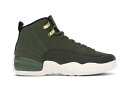 楽天スニケスナイキ ジョーダン クリス ポール オリーブ 黒色 ブラック 【 JORDAN 12 RETRO CHRIS PAUL CLASS OF 2003 （GS） / OLIVE CANVAS BLACK SAIL 】 キッズ ベビー マタニティ スニーカー