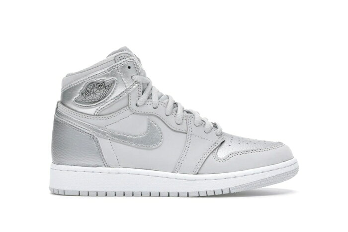 ナイキ ジョーダン JORDAN ハイ 灰色 グレー ジュニア キッズ 【 1 RETRO HIGH CO JAPAN NEUTRAL GREY GS METALLIC SILVERWHITE 】