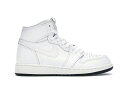 ナイキ ジョーダン ハイ 白色 ホワイト 黒色 ブラック 【 JORDAN 1 RETRO HIGH PERFORATED WHITE (GS) / WHITE BLACK WHITE 】 キッズ ベビー マタニティ スニーカー