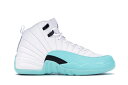 ナイキ ジョーダン アクア 白色 ホワイト 黒色 ブラック 【 JORDAN 12 RETRO LIGHT AQUA (GS) / WHITE BLACK LIGHT AQUA 】 キッズ ベビー マタニティ スニーカー