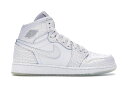 ナイキ ジョーダン JORDAN ハイ ピュア プラチナム ジュニア キッズ 【 PLATINUM 1 RETRO HIGH HEIRESS PURE GS WHITE WHITEPURE 】