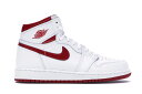 ナイキ ジョーダン 赤 レッド 白色 ホワイト 【 JORDAN 1 RETRO METALLIC RED (2017) (GS) / WHITE VARSITY RED 】 キッズ ベビー マタニティ スニーカー