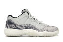 ナイキ ジョーダン JORDAN ジュニア キッズ 【 11 RETRO LOW SNAKE LIGHT BONE GS SMOKE GREYWHITEBLACK 】