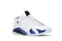 ナイキ ジョーダン 白色 ホワイト 黒色 ブラック 【 JORDAN 14 RETRO WHITE HYPER ROYAL (TD) / WHITE BLACK HYPER ROYAL 】 2