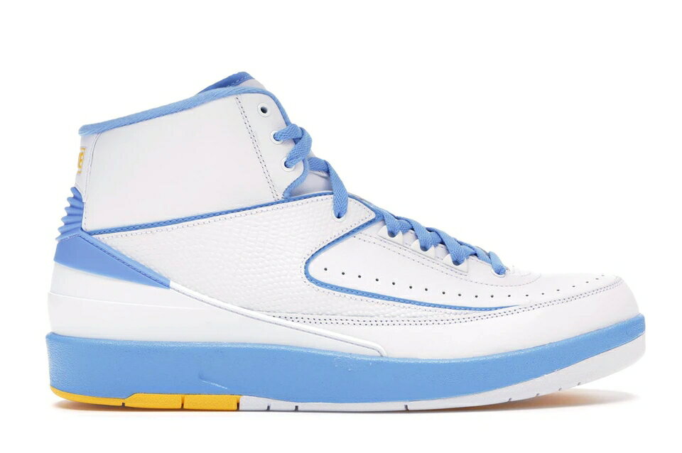 ナイキ ジョーダン メロ 白色 ホワイト 青色 ブルー スニーカー メンズ 【 JORDAN 2 RETRO MELO (2018) / WHITE UNIVERSITY BLUE VARSITY 】