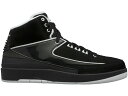 ナイキ ジョーダン 黒色 ブラック 白色 ホワイト スニーカー メンズ 【 JORDAN 2 RETRO QF BLACK WHITE / BLACK WHITE 】