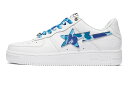 ベイプ 白色 ホワイト カモ柄 青色 ブルー スニーカー メンズ 【 BAPE A BATHING APE STA LOW WHITE ABC CAMO BLUE (2021) / WHITE WHITE BLUE 】