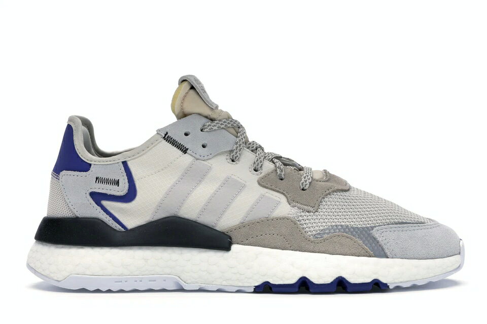 アディダス ADIDAS ジョガーパンツ 灰色 グレー スニーカー 【 NITE JOGGER GREY ONE ACTIVE BLUE RAW WHITE 】