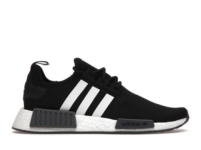 アディダス ADIDAS 黒色 ブラック スニーカー 【 NMD R1 PRIMEBLUE BLACK WHITE CORE CLOUD GREY FIVE 】