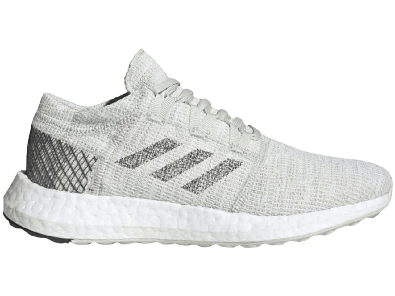 アディダス ADIDAS 灰色 グレー 【 PUREBOOST GO NON DYED GREY YOUTH SIX RAW WHITE 】