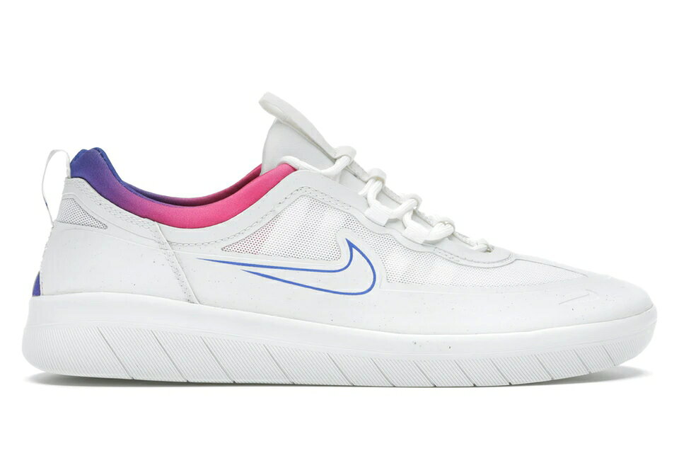 ナイキ エスビー フリー 白色 ホワイト ピンク ブラスト 青色 ブルー スニーカー メンズ 【 NIKE SB NYJAH FREE 2 SUMMIT WHITE PINK BLAST RACER BLUE / SUMMIT WHITE PINK BLAST PINK 】