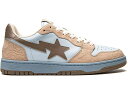 ベイプ コート ベージュ 茶色 ブラウン 青色 ブルー スニーカー メンズ 【 BAPE A BATHING APE COURT STA BEIGE / BEIGE LIGHT BROWN BLUE 】