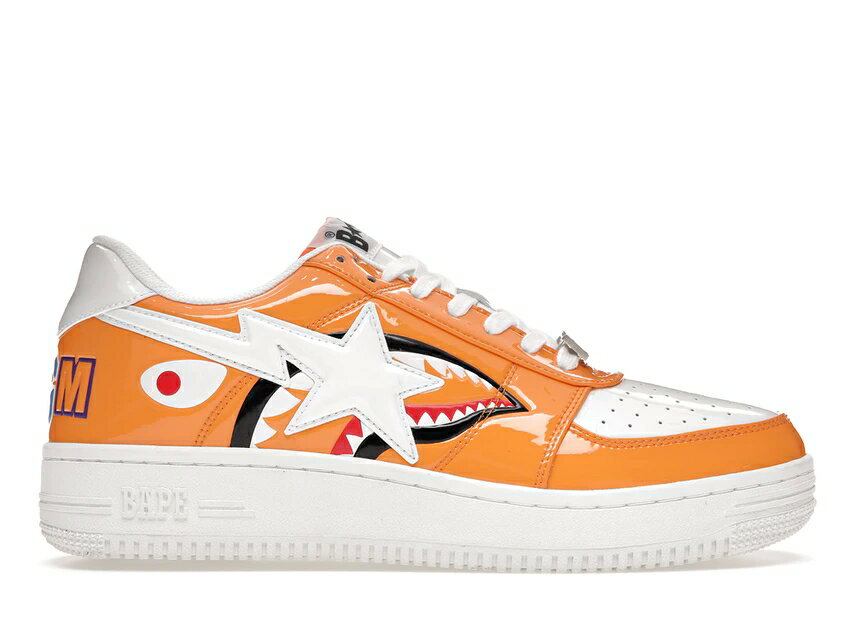 xCv V[N  IW F zCg Xj[J[ Y y BAPE A BATHING APE STA LOW COLOR BLOCK SHARK ORANGE / ORANGE WHITE z