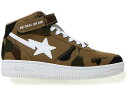 ベイプ ミッド 緑 グリーン カモ柄 スニーカー メンズ 【 BAPE A BATHING APE STA MID M1 JESSIE REYEZ / GREEN 1ST CAMO 】