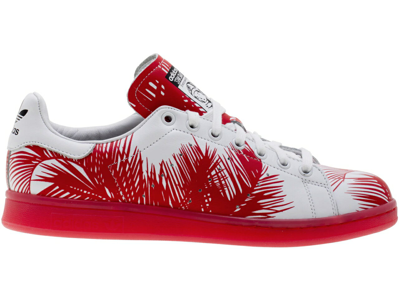 アディダス 赤 レッド コア 黒色 ブラック 白色 ホワイト スタンスミス スニーカー メンズ 【 ADIDAS STAN SMITH PHARRELL BBC PALM TREE RED / CORE BLACK RED FTWR WHITE 】