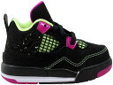 ナイキ ジョーダン JORDAN ライム 黒色 ブラック 赤ちゃん 【 4 RETRO FUCHSIA LIME BLACK BABY FLASH LQD WHITE 】