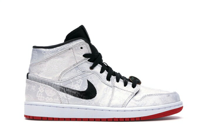 ナイキ ジョーダン JORDAN ミッド スニーカー 【 1 MID SE FEARLESS EDISON CHEN CLOT WHITE BLACKRED 】