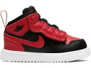 ナイキ ジョーダン ミッド 黒色 ブラック ベビー 【 JORDAN 1 MID ALT BANNED (2020) (TD) / BLACK UNIVERSITY RED-BLACK-WHITE 】