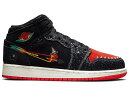 ナイキ ジョーダン ミッド 黒色 ブラック 赤 レッド 【 JORDAN 1 MID SIEMPRE FAMILIA (GS) / BLACK SAIL CHILE RED 】 キッズ ベビー マタニティ スニーカー