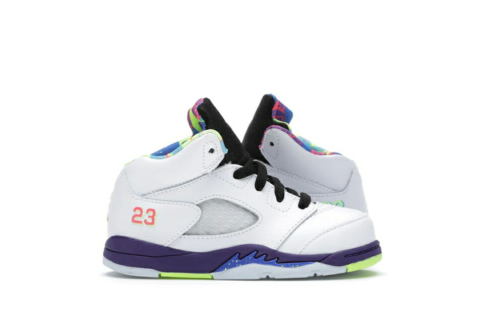 ナイキ ジョーダン 白色 ホワイト コート 紫 パープル ピンク 【 JORDAN 5 RETRO ALTERNATE BEL-AIR (TD) / WHITE COURT PURPLE RACER PINK 】