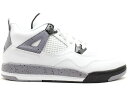 ナイキ ジョーダン JORDAN 白色 ホワイト 灰色 シメント キッズ 【 4 RETRO WHITE CEMENT 2012 PS BLACKCEMENT GREY 】