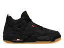 ナイキ ジョーダン 黒色 ブラック LEVI'S 【 JORDAN 4 RETRO BLACK (GS) (LEVI'S TAG) / BLACK BLACK BLACK 】 キッズ ベビー マタニティ スニーカー