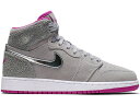 ナイキ ジョーダン ハイ 灰色 グレー 【 JORDAN 1 RETRO HIGH MAYA MOORE WOLF GREY (GS) / WOLF GREY CHROME FUCHSIA FLASH 】 キッズ ベビー マタニティ スニーカー